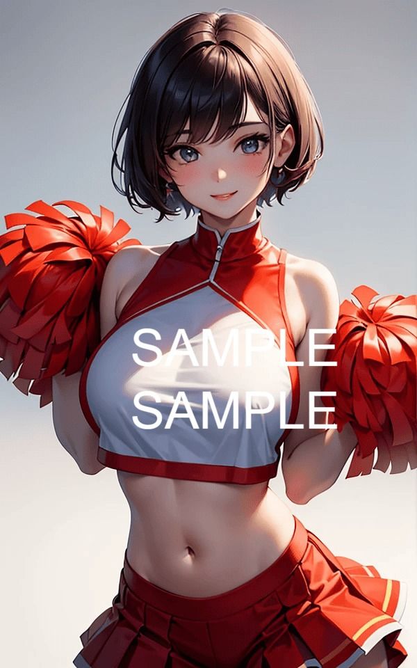 サンプル画像6:チアリーダー美女イラスト集(ラテ) [d_472152]