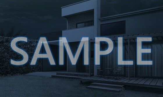 サンプル画像4:【背景素材】一軒家 庭先（6229_bg02）【時間差分あり】(XERO) [d_472158]