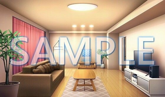 サンプル画像3:【背景素材】マンション リビング（6229_bg04）【時間差分あり】(XERO) [d_472159]