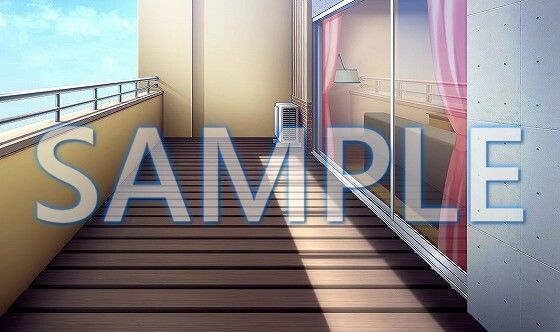 サンプル画像1:【背景素材】マンション ベランダ（6229_bg05a）【時間差分あり】(XERO) [d_472160]