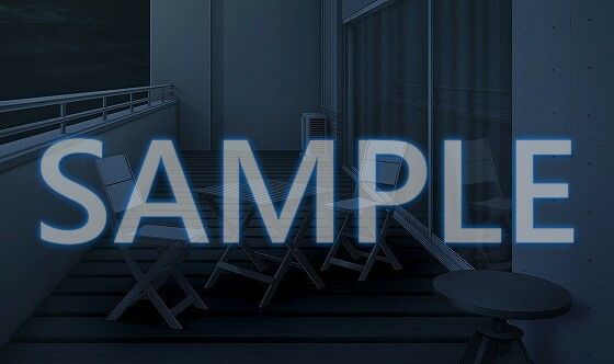 サンプル画像4:【背景素材】マンション ベランダ テーブル＆チェアあり（6229_bg05b）【時間差分あり】(XERO) [d_472169]