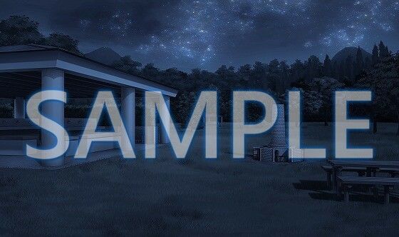 サンプル画像3:【背景素材】キャンプ場 BBQ広場（6229_bg07）【時間差分あり】(XERO) [d_472173]