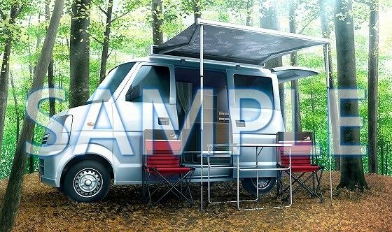 サンプル画像1:【背景素材】オートキャンプ（6229_bg10）【時間差分あり】(XERO) [d_472191]