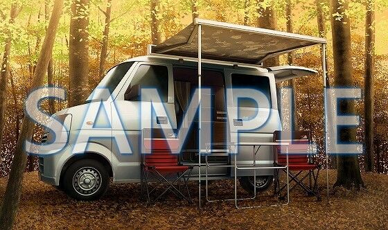 サンプル画像2:【背景素材】オートキャンプ（6229_bg10）【時間差分あり】(XERO) [d_472191]