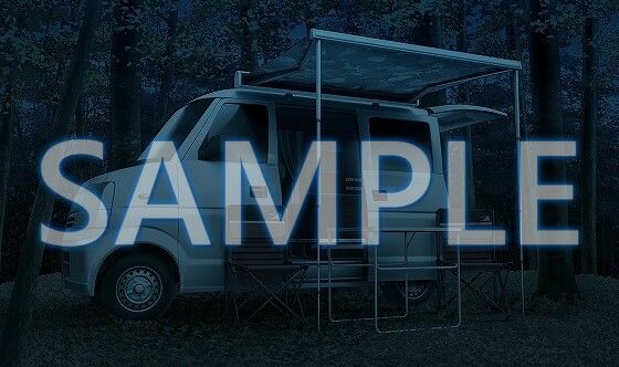 サンプル画像4:【背景素材】オートキャンプ（6229_bg10）【時間差分あり】(XERO) [d_472191]