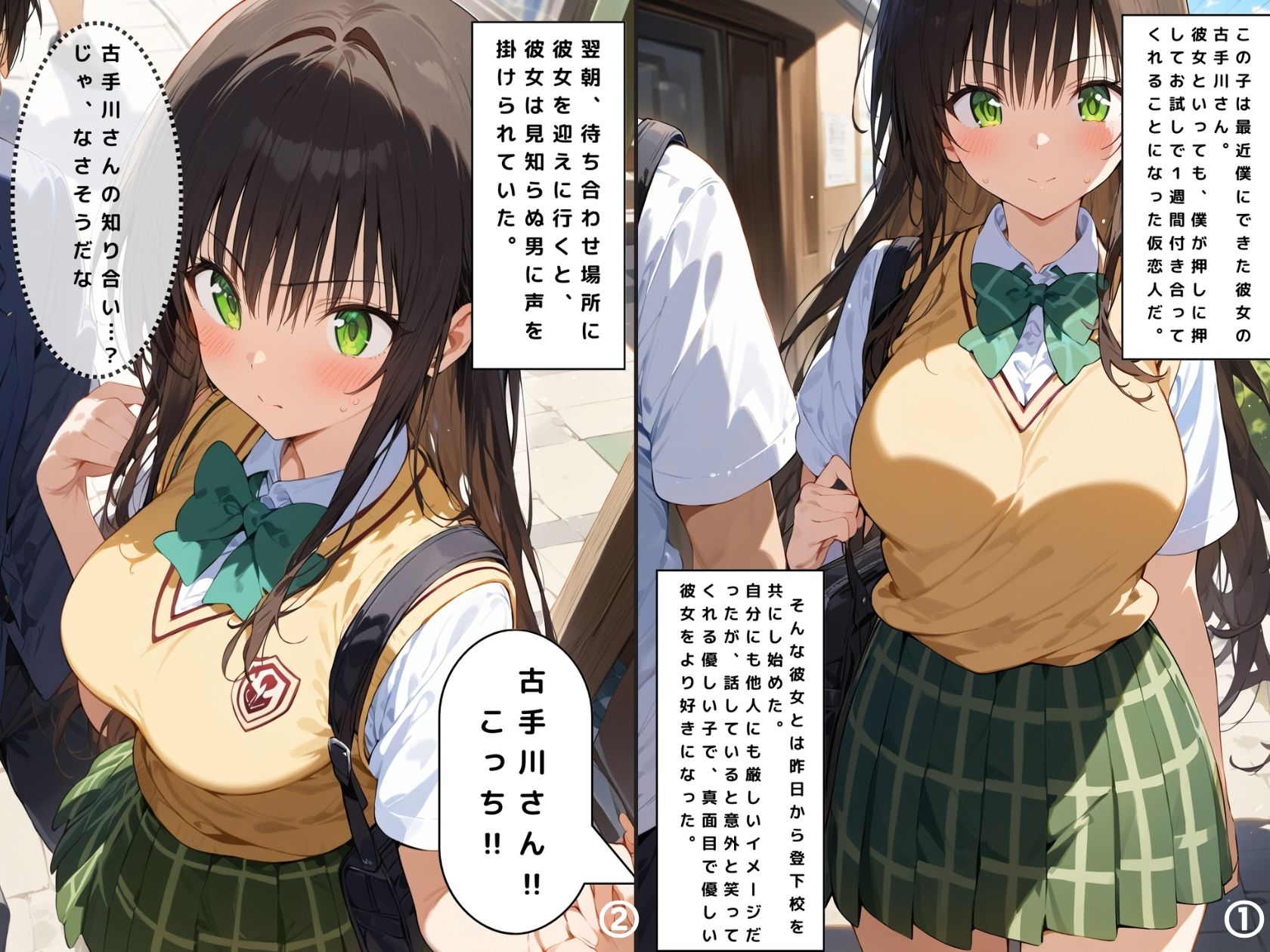 サンプル画像1:古手川さんとイチャラブとLOVEる(カムロク) [d_472201]