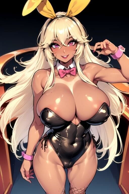 サンプル画像1:AIグラビアCG集 爆乳ギャルバニー(YUKI) [d_472209]