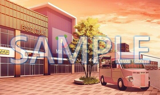 サンプル画像2:【背景素材】ショッピングモール 外観（6229_bg13）【時間差分あり】(XERO) [d_472237]