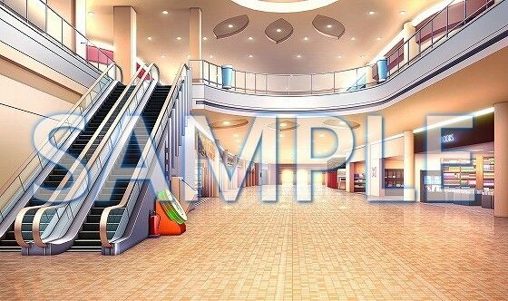 サンプル画像2:【背景素材】ショッピングモール（6229_bg14）【時間差分あり】(XERO) [d_472239]