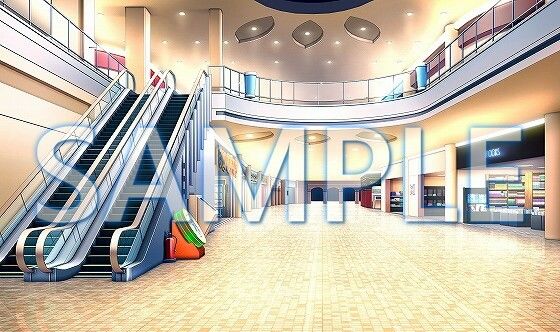 サンプル画像3:【背景素材】ショッピングモール（6229_bg14）【時間差分あり】(XERO) [d_472239]