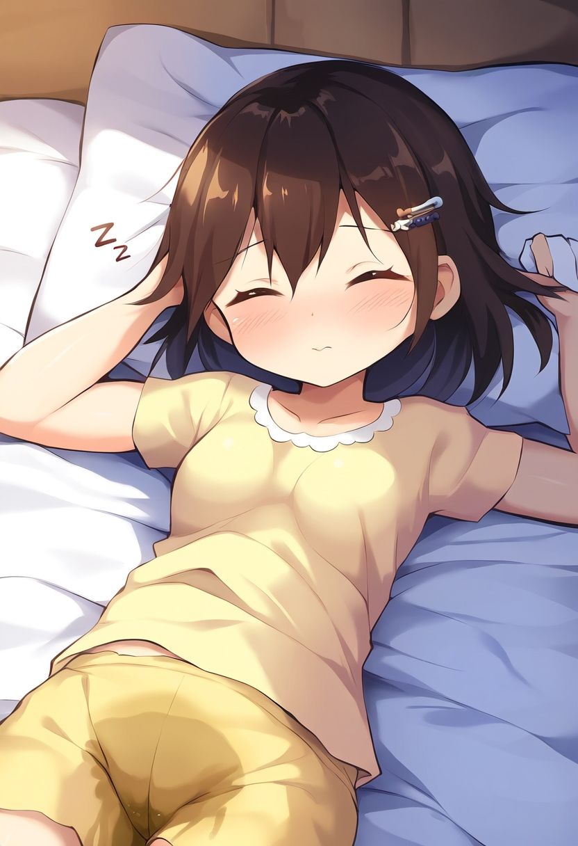 サンプル画像1:思春期少女用オムツモデルに選ばれたオネショ娘(性癖ユガ芽) [d_472279]