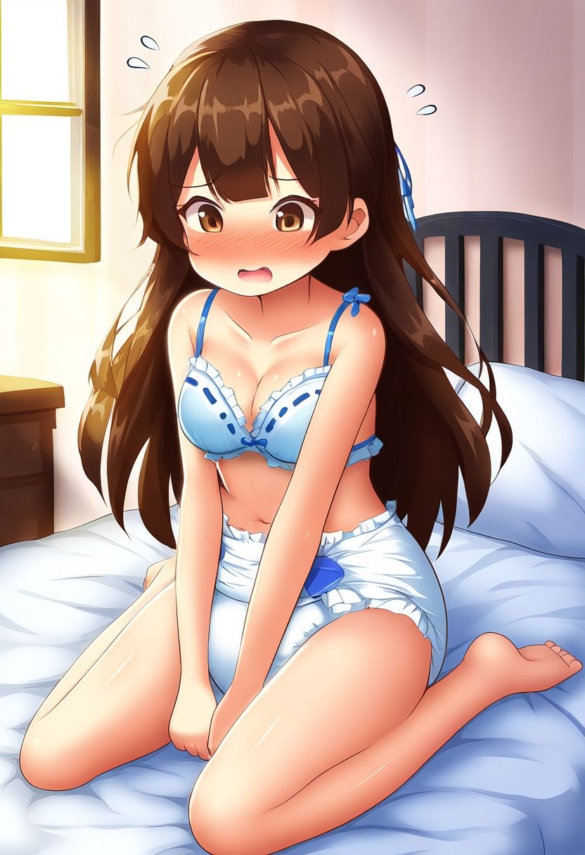 サンプル画像2:思春期少女用オムツモデルに選ばれたオネショ娘(性癖ユガ芽) [d_472279]