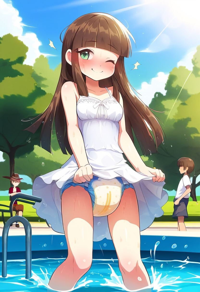 サンプル画像6:思春期少女用オムツモデルに選ばれたオネショ娘(性癖ユガ芽) [d_472279]