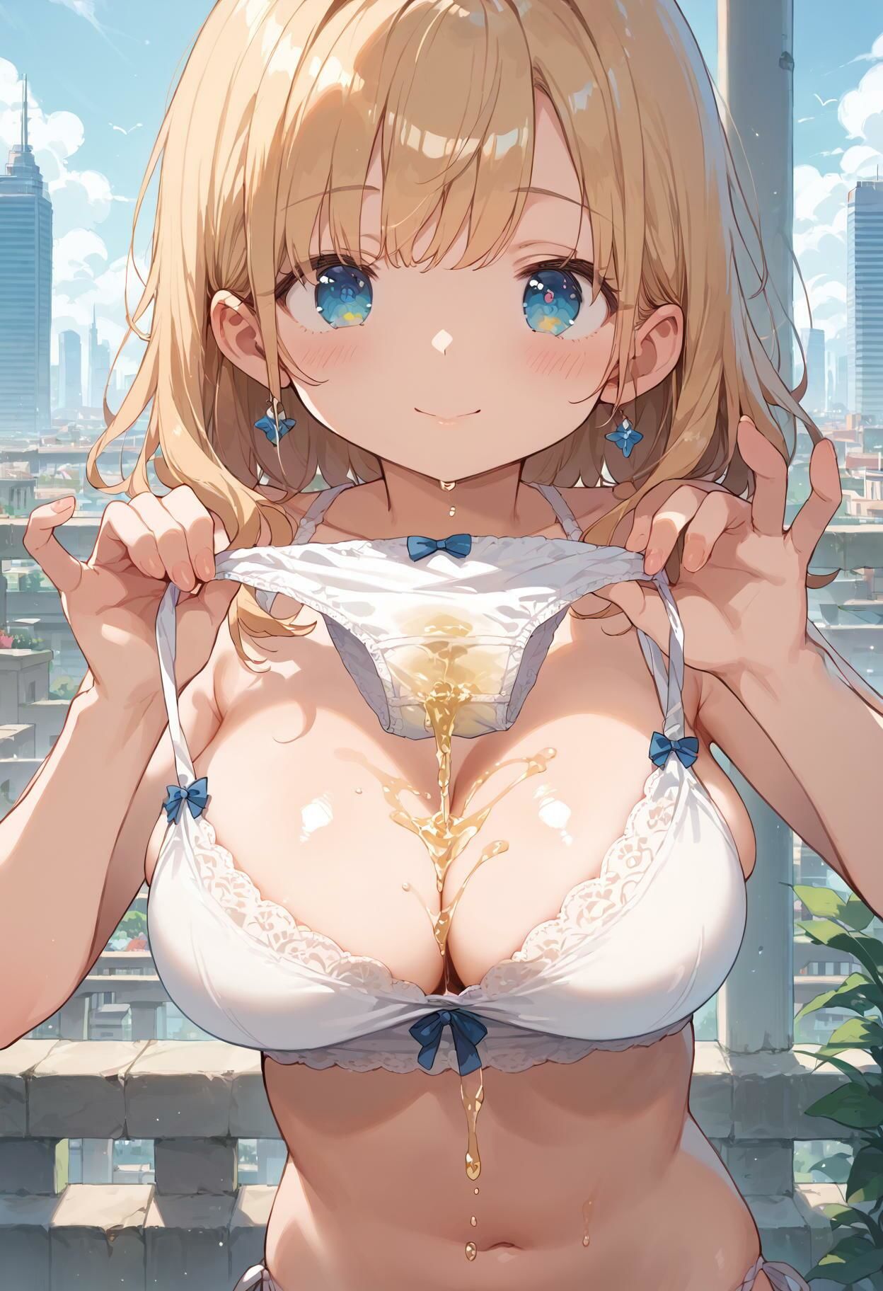 サンプル画像6:【かわいい女の子のお漏らし】オシッコ染み染みパンティ(AI_Peeパンティ) [d_472294]