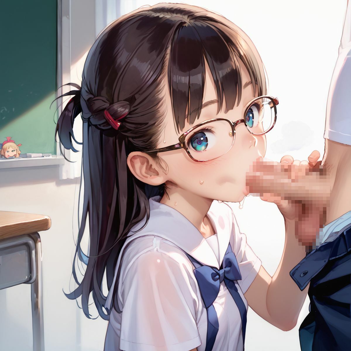 サンプル画像5:ちっぱい娘の日常〜保健体育の授業〜01(ぷにあな) [d_472300]