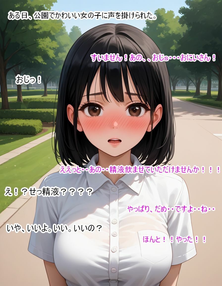 サンプル画像1:巨乳少女に突然精液を飲ませてとお願いされて、毎日搾精されることになりました。(タン塩眼鏡) [d_472380]