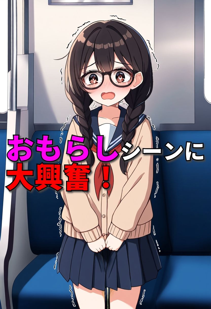 サンプル画像4:委員長はトイレが我慢出来なくてその場で…【野外おもらし地味子】【127枚】(なべゆき屋) [d_472431]