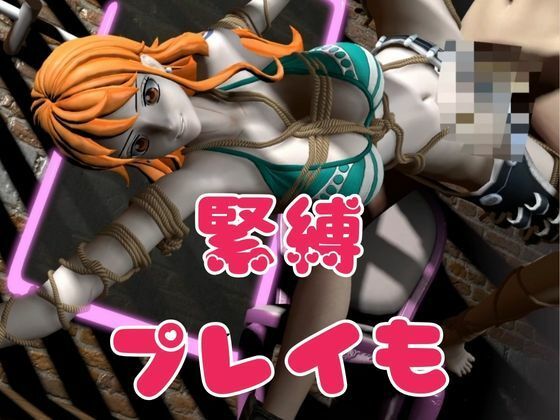 サンプル画像5:【総集編】ワンピースの泥棒猫ナミを捕まえてやっちゃおう！【1時間超え、動画9本】(異世界転生) [d_472480]