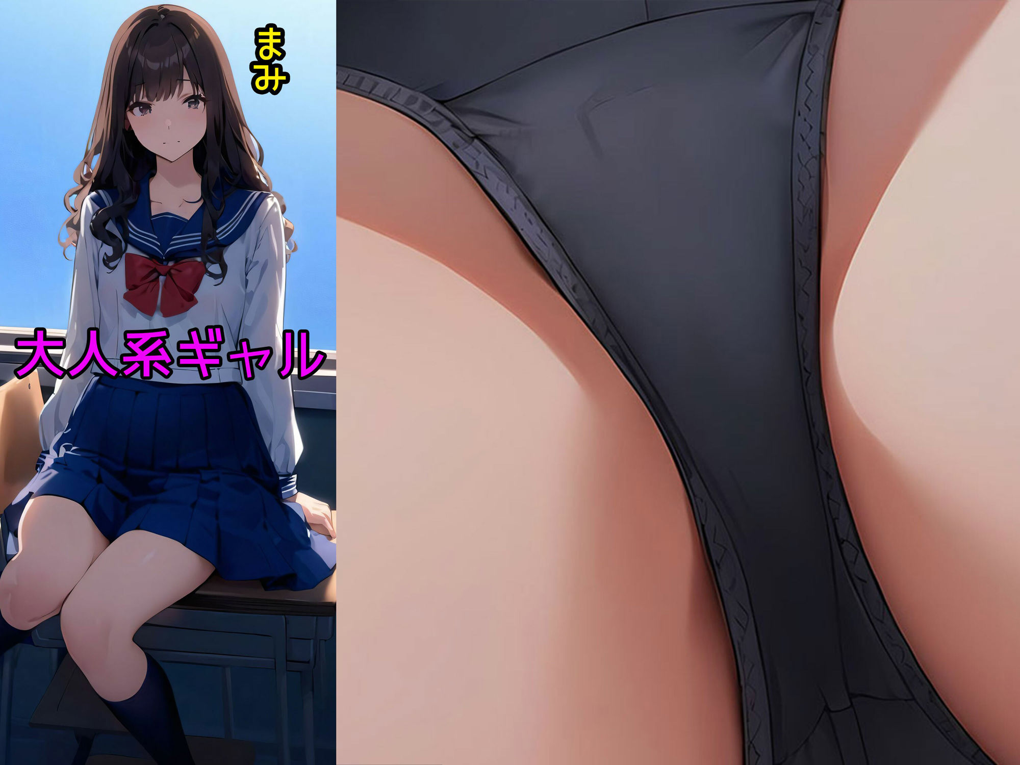 サンプル画像2:僕は月曜〜金曜まで一番同級生でかわいい子のスカートの中に入ってオナニーがしたい＜特典画像200枚付＞(日替わりさん) [d_472557]