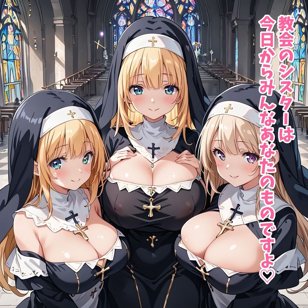 サンプル画像6:【セリフ付き】協会の司教になったらシスターにモテ始めた(星彩レコード) [d_472584]