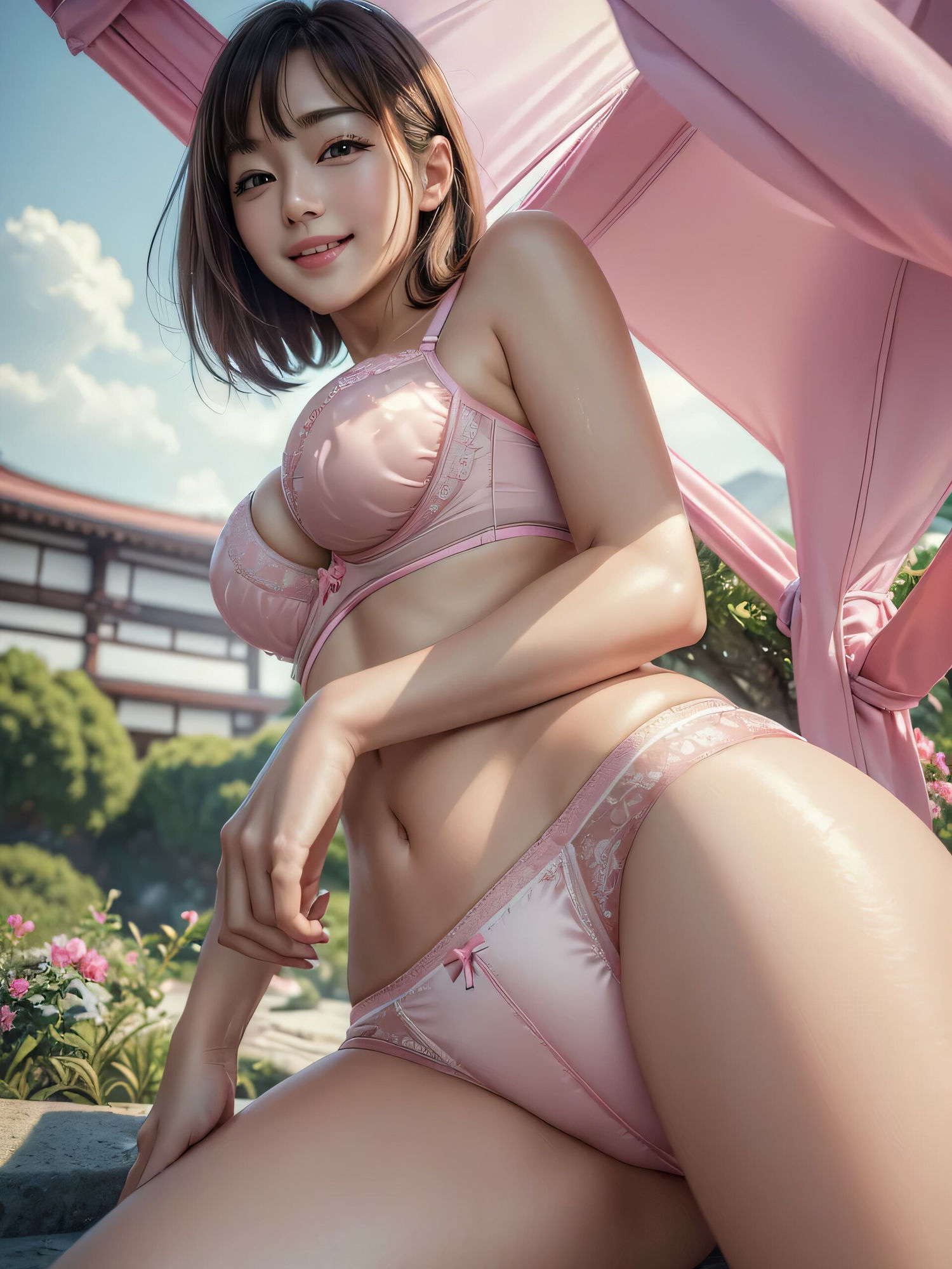 サンプル画像2:AI美女グラビア写真集『水着』と『下着』100枚(AI美女NANTANO) [d_472615]