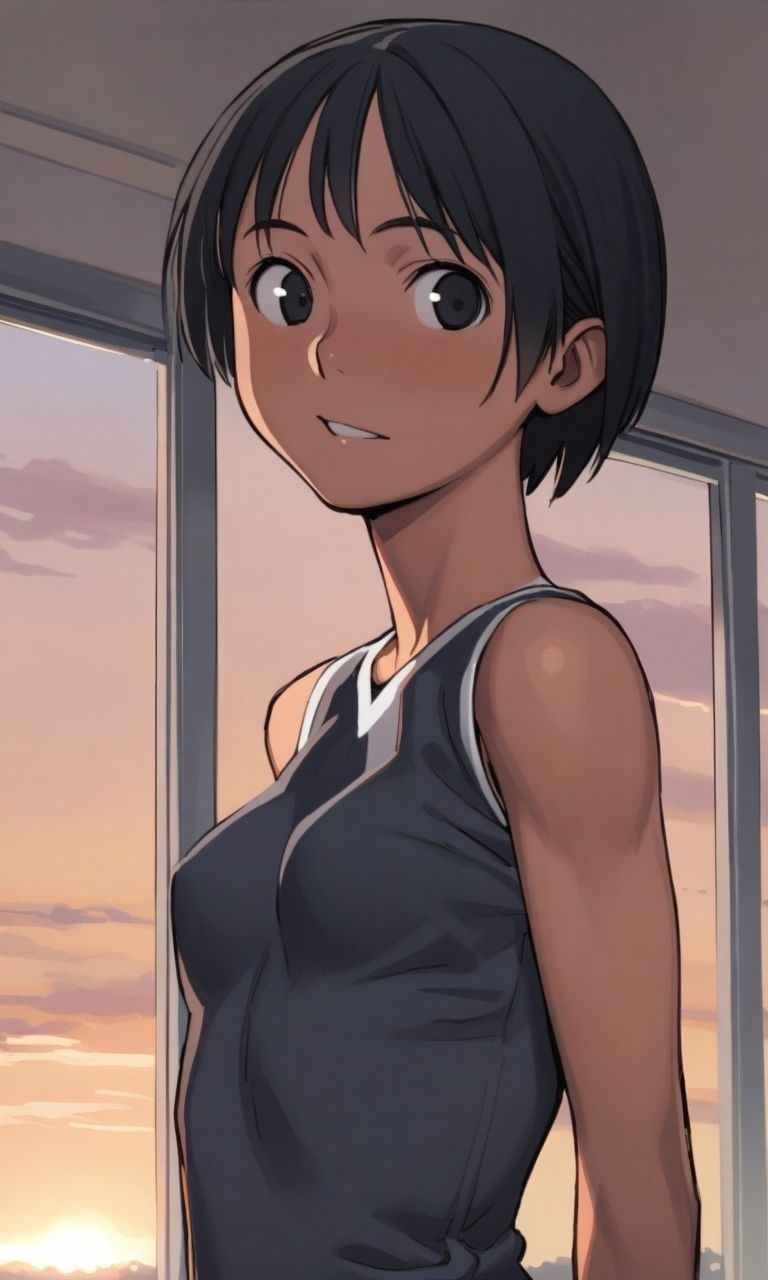 サンプル画像1:ボーイッシュ陸上女子に無責任中出しする本 放課後の教室編(ハラメウメ) [d_472677]