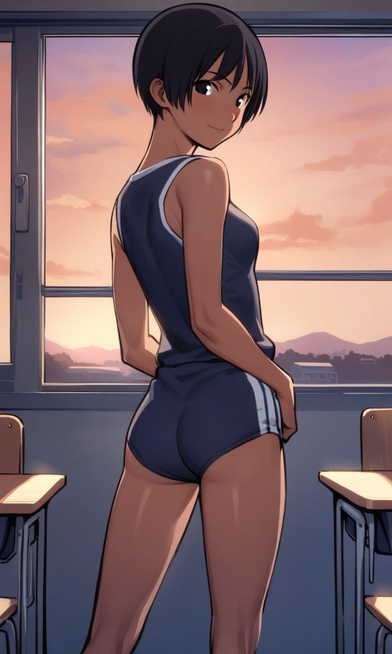 サンプル画像3:ボーイッシュ陸上女子に無責任中出しする本 放課後の教室編(ハラメウメ) [d_472677]