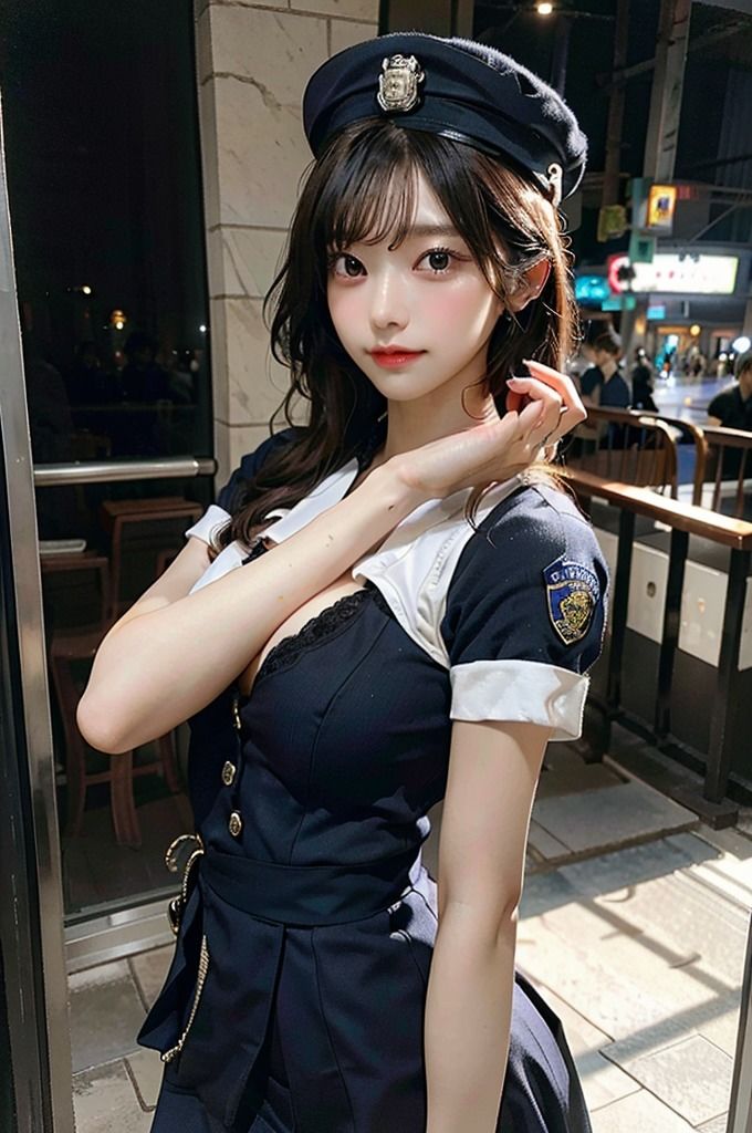 サンプル画像1:【ミニスカポリス（美人警察官）特集】AIグラビアコスプレ写真集(エンジェルス出版) [d_472713]