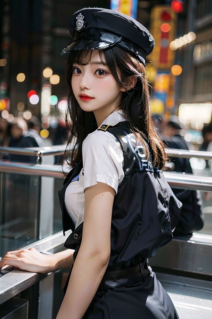 サンプル画像5:【ミニスカポリス（美人警察官）特集】AIグラビアコスプレ写真集(エンジェルス出版) [d_472713]