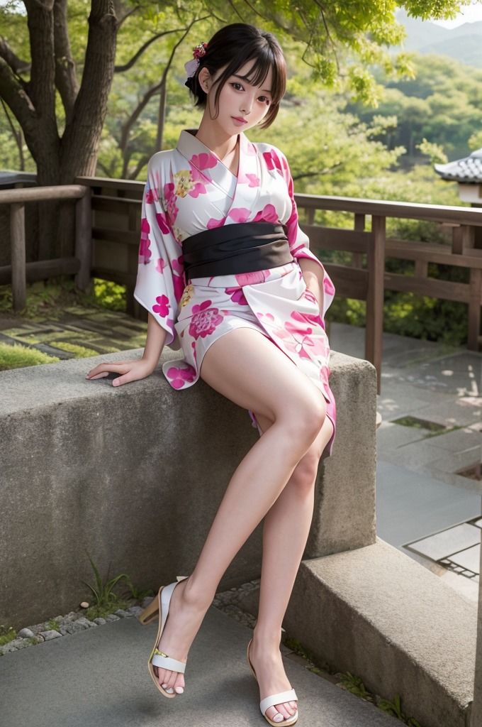 サンプル画像1:【浴衣＆着物美女特集】AIグラビア写真集(エンジェルス出版) [d_472714]