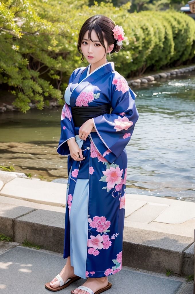 サンプル画像2:【浴衣＆着物美女特集】AIグラビア写真集(エンジェルス出版) [d_472714]