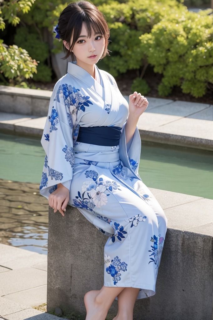 サンプル画像5:【浴衣＆着物美女特集】AIグラビア写真集(エンジェルス出版) [d_472714]