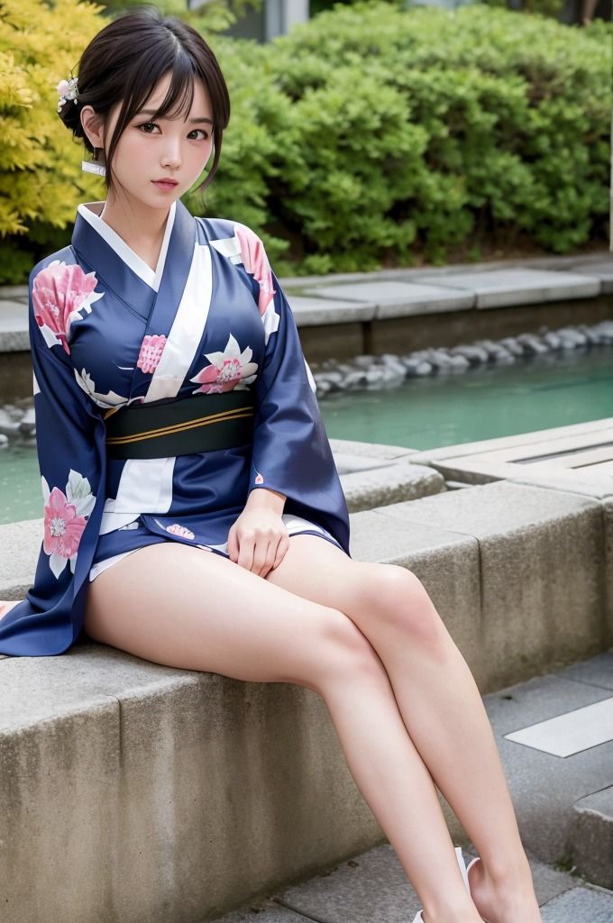 【浴衣＆着物美女特集】AIグラビア写真集のサンプル画像 6