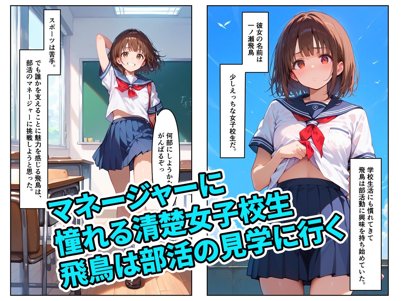 サンプル画像1:女子校生性処理マネージャー 種付け体験入部(AIRIS) [d_472748]