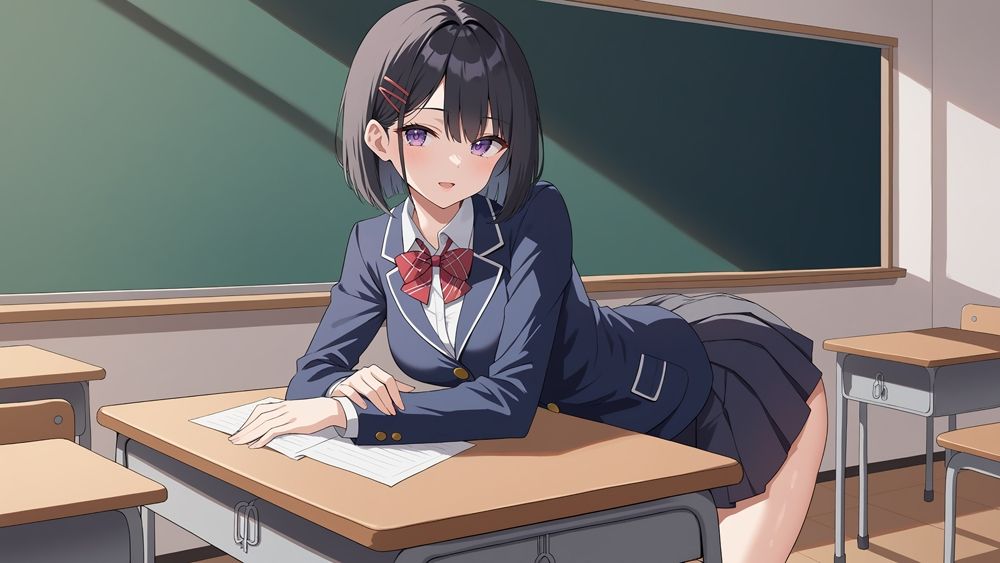 サンプル画像3:スクール水着の淫乱覚醒指導〜ぷるぷるHカップ天然娘と魅惑のくびれ美尻部長が、真夜中の濃密レッスンで何度もイキ狂う快楽堕ち調教〜(ニート印刷所) [d_472773]