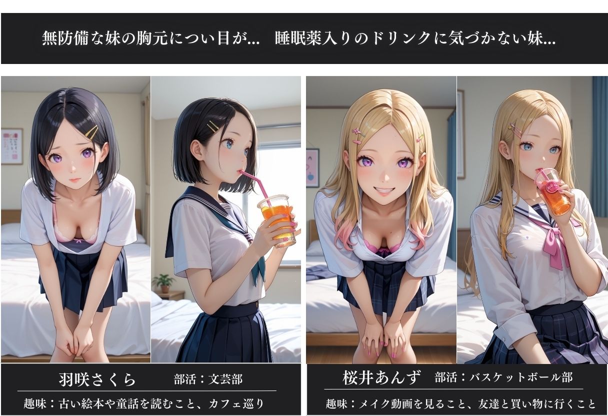 サンプル画像3:睡眠薬で眠らせた妹(りんごのたね) [d_472794]