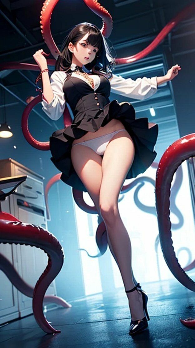 サンプル画像5:黒髪OLオフィス触手襲来パンチラ画像集(榊原大造) [d_472830]