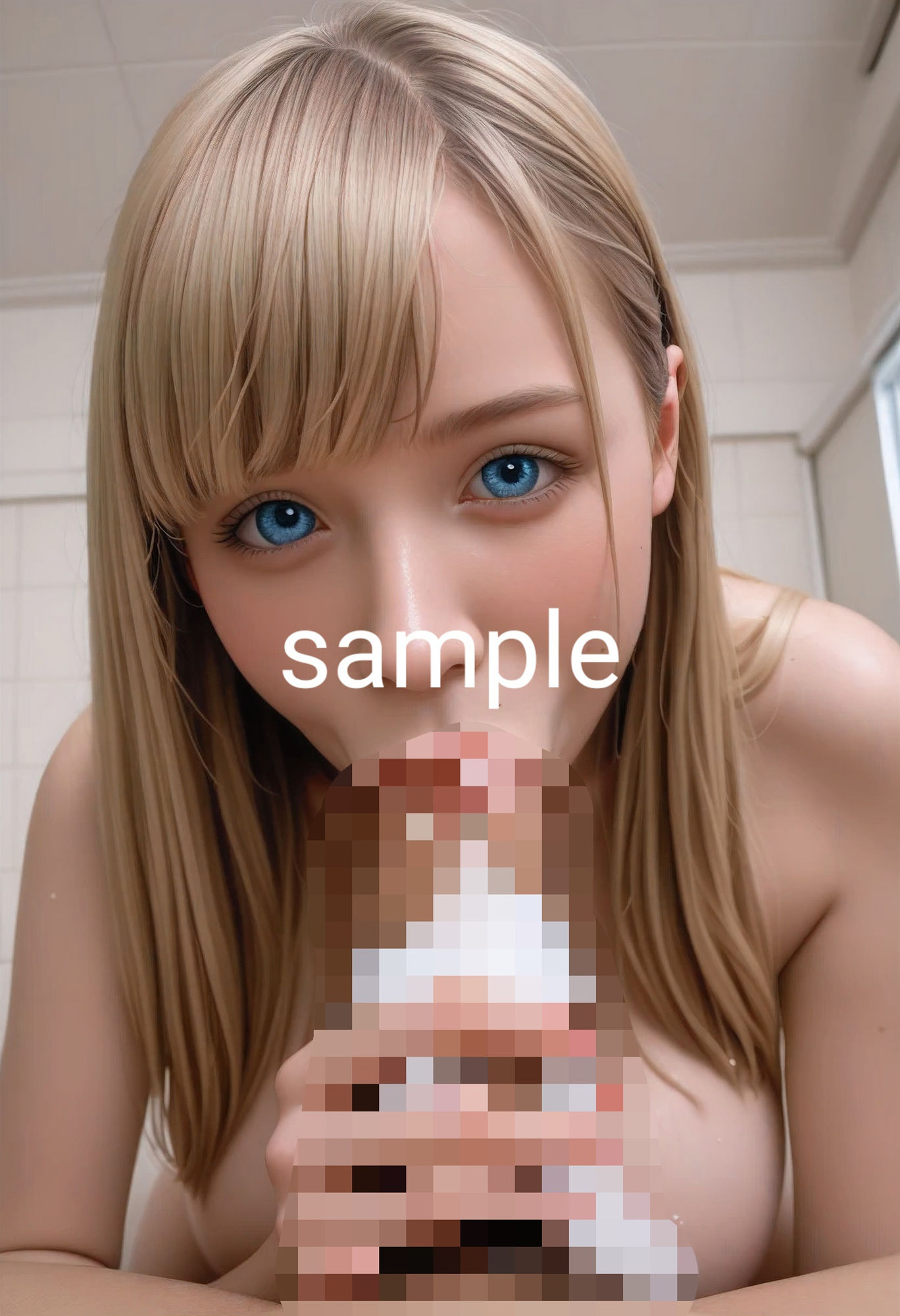 サンプル画像2:AIソープ嬢 フェラ図鑑(Aitist8) [d_472840]