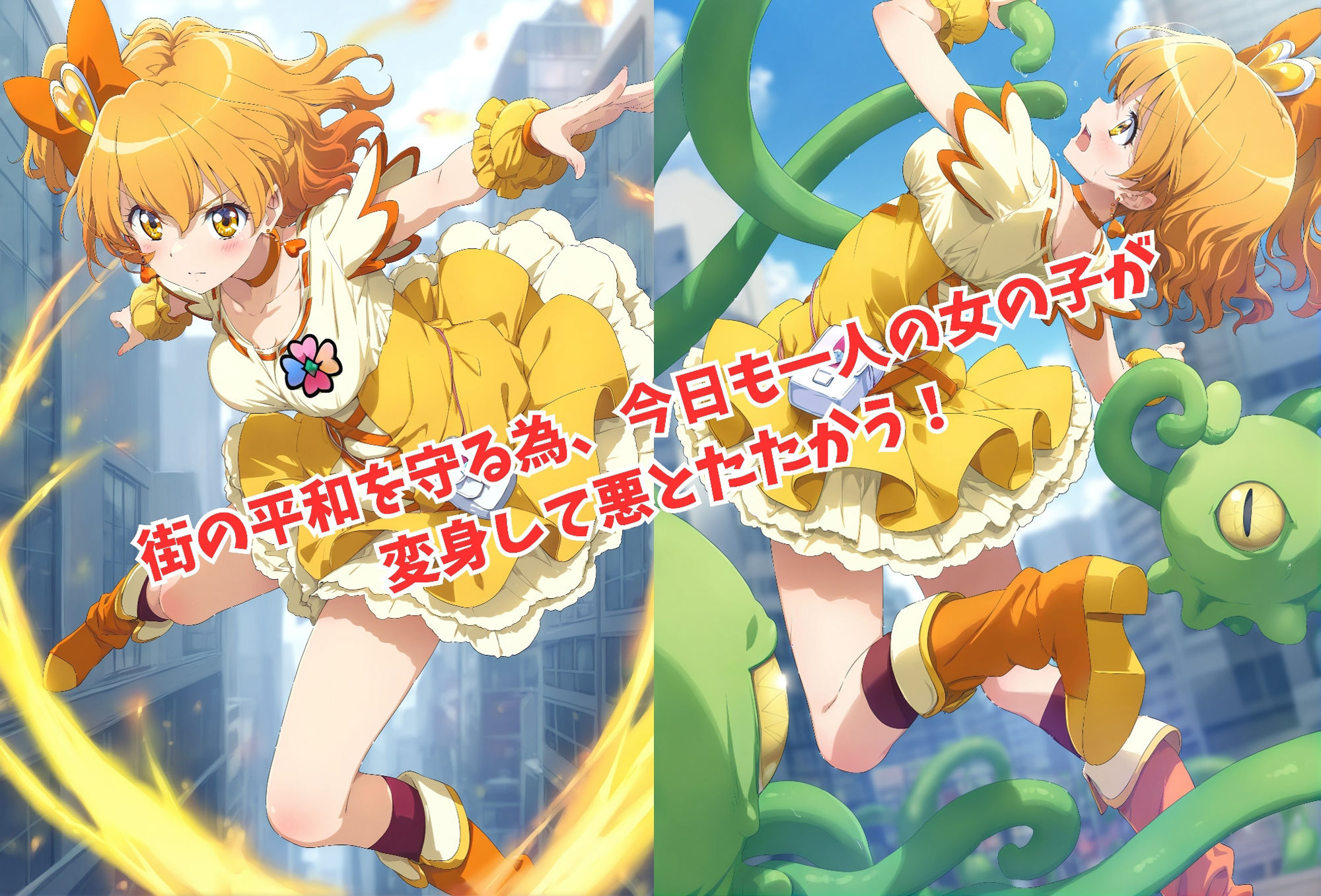 サンプル画像1:がんばれ！パインちゃん☆(絵心あいのAI生成アトリエ) [d_472922]