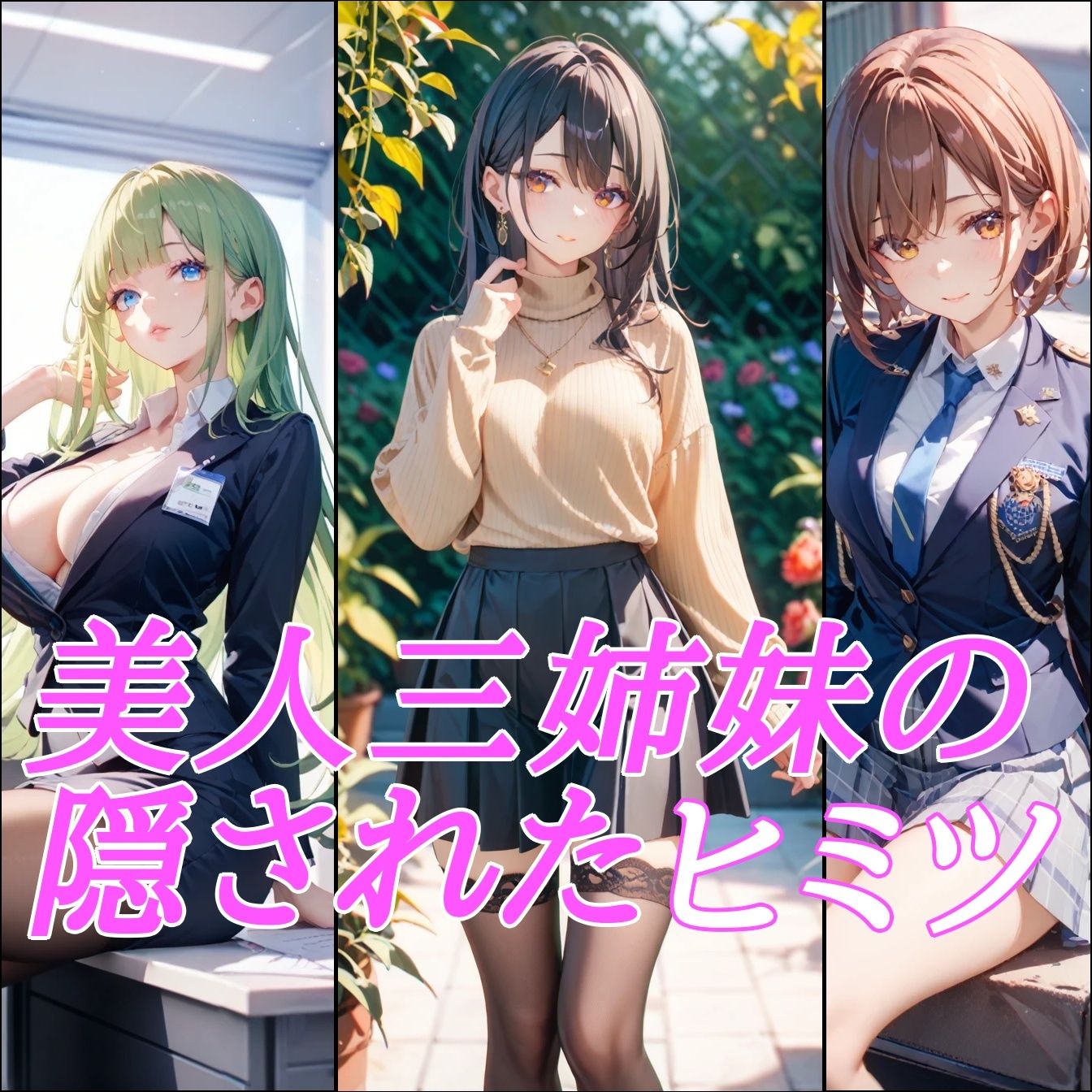 サンプル画像1:メスイキ三姉妹(50パーセントスタジオ) [d_472957]