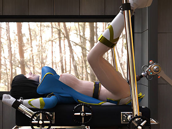 サンプル画像3:囚われ女戦隊ヒーローの機械責めピストン実験(Hinano) [d_472982]