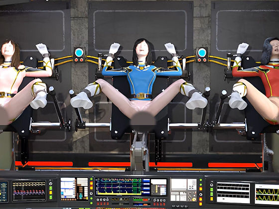 サンプル画像4:敗北女戦隊たちに容赦ない鬼ピストン実験(Hinano) [d_472987]