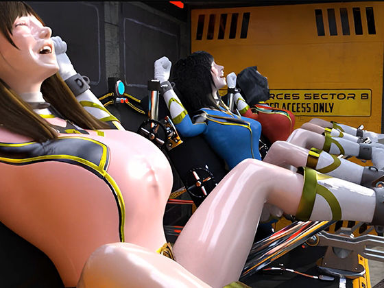 サンプル画像6:敗北女戦隊たちに容赦ない鬼ピストン実験(Hinano) [d_472987]