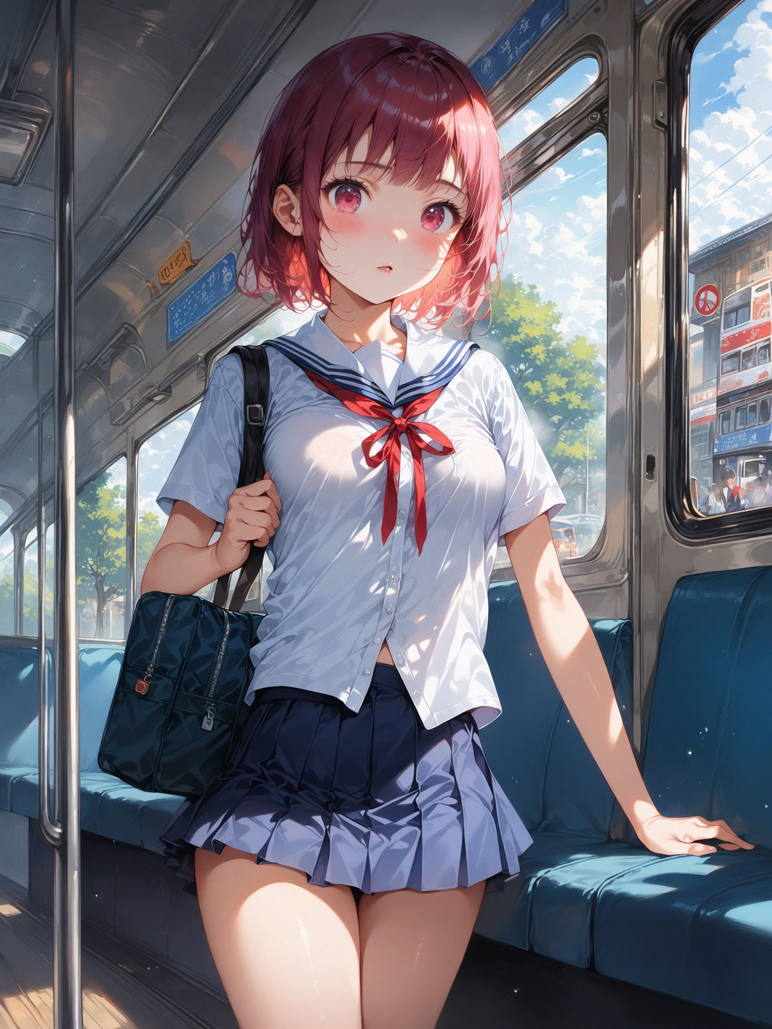 サンプル画像1:通学女子の朝活せっくす(もちもちぷりん) [d_472991]