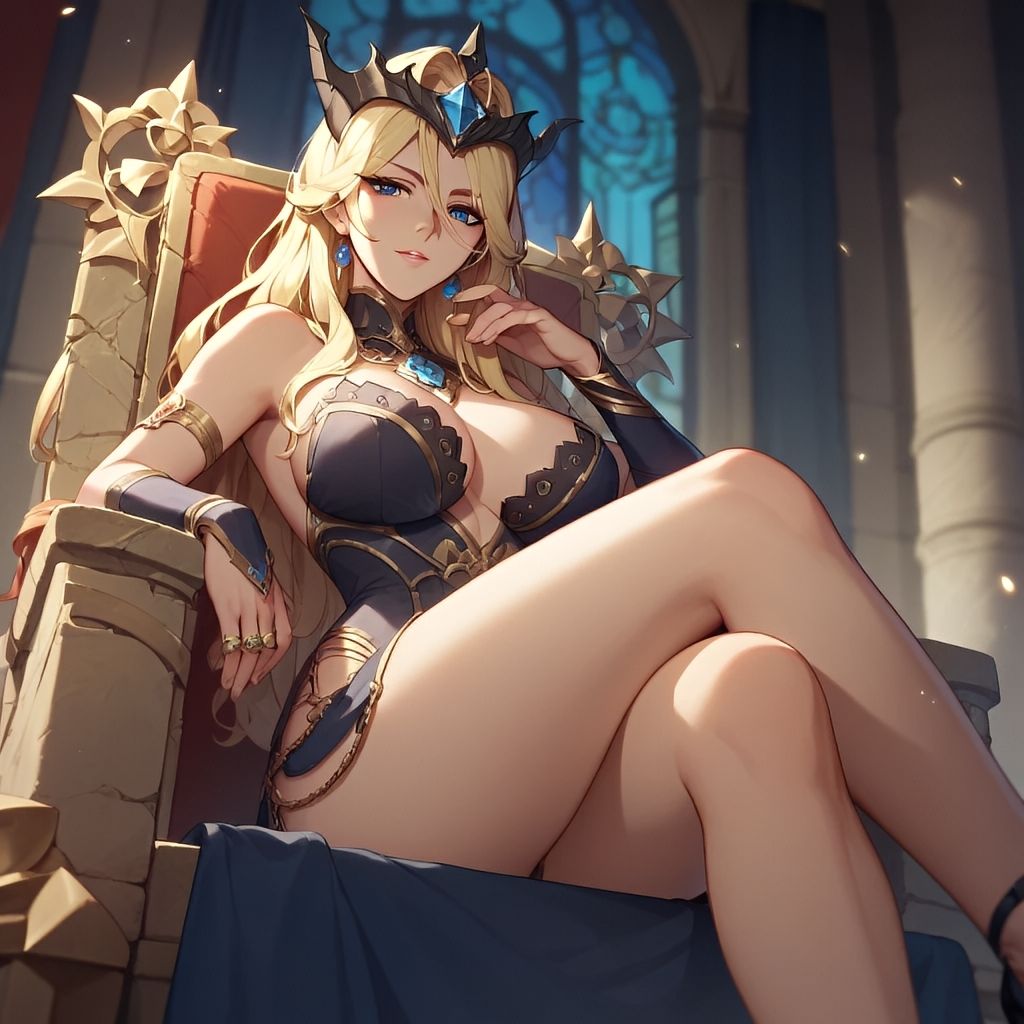 サンプル画像1:玉座クンニ 北方女王編(8ball-ai-art) [d_473002]