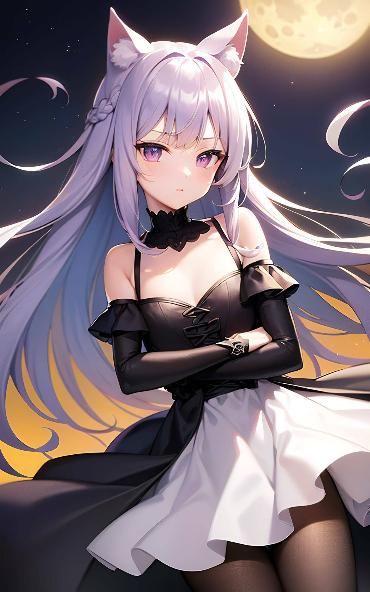 サンプル画像6:ハロウィンの魔法:猫耳娘たちの魅惑イラスト集(STUDIOちまき) [d_473007]