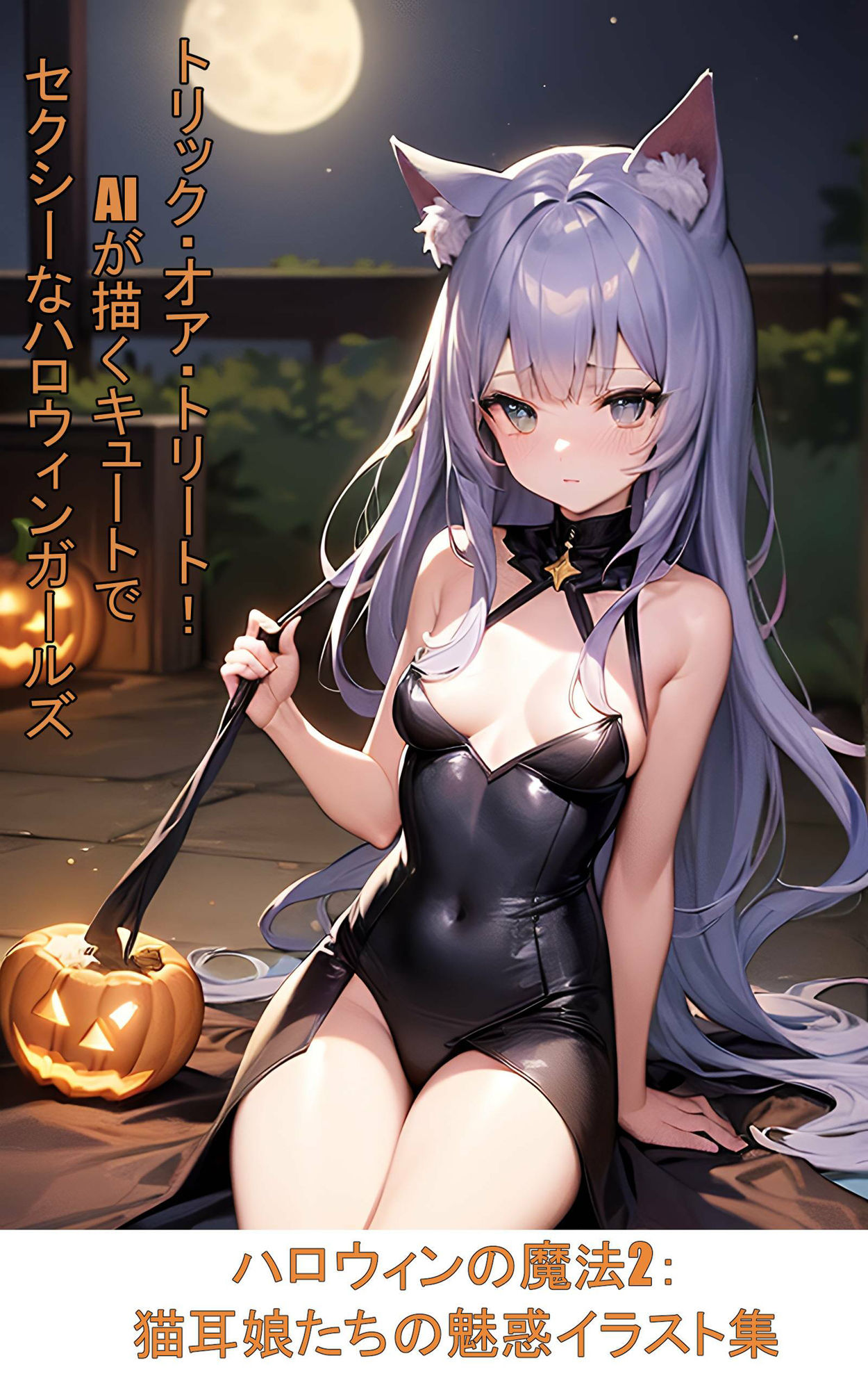 サンプル画像1:ハロウィンの魔法:猫耳娘たちの魅惑イラスト集2(STUDIOちまき) [d_473010]
