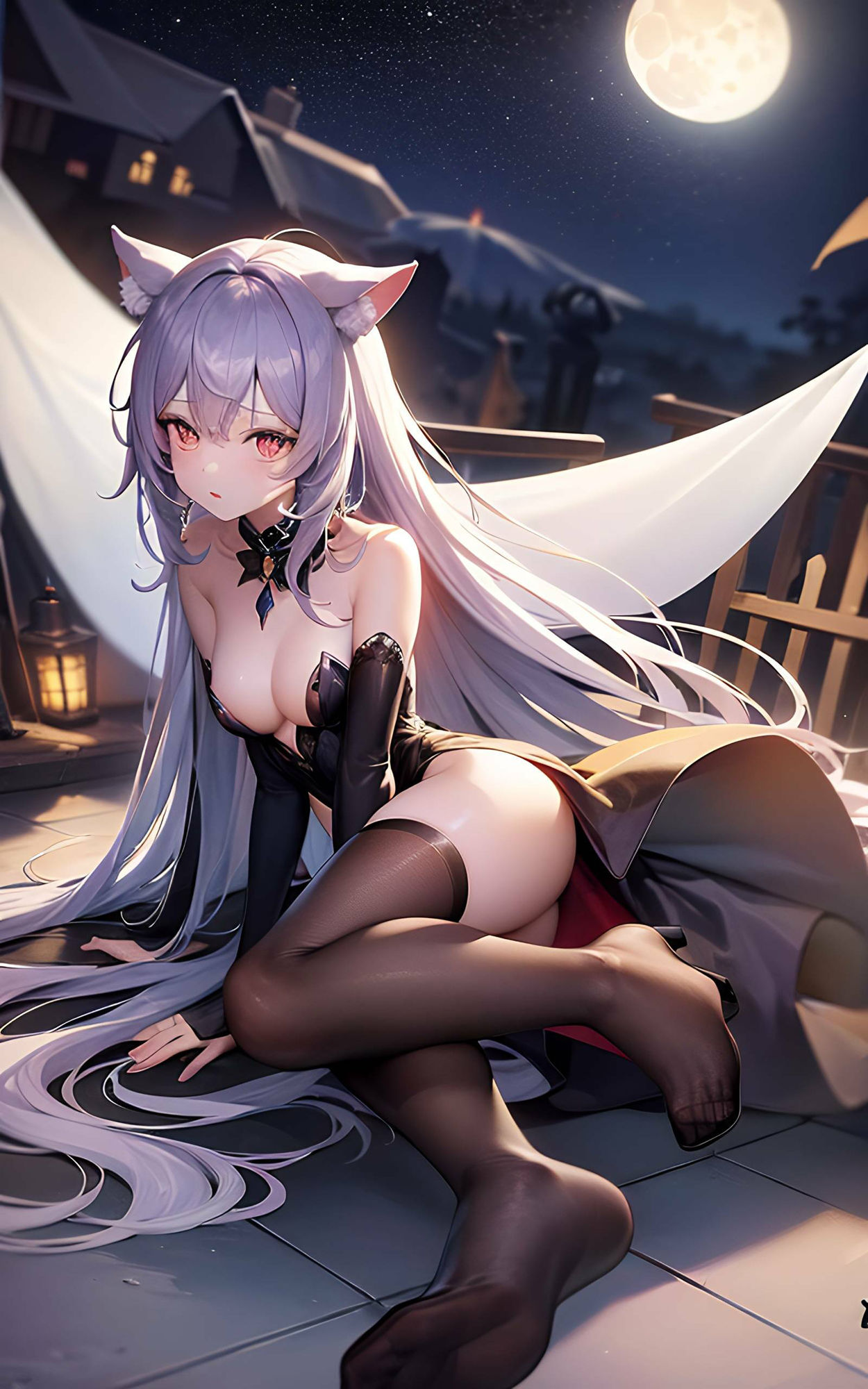 サンプル画像6:ハロウィンの魔法:猫耳娘たちの魅惑イラスト集2(STUDIOちまき) [d_473010]