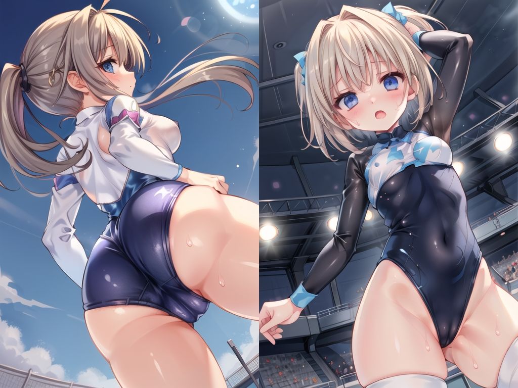 サンプル画像6:AIレオタード少女CG集vol.1 新体操レオタード(mugi) [d_473012]