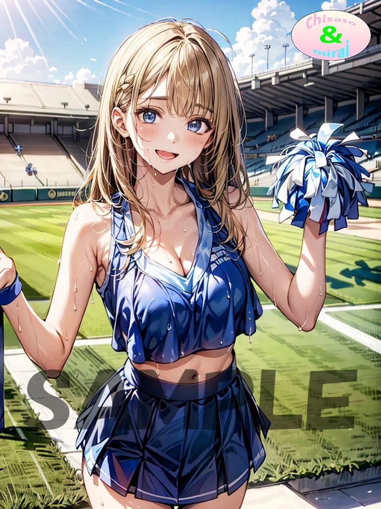 サンプル画像3:3色チアガールズ(ちさみらのAv＆Ai研究所) [d_473013]